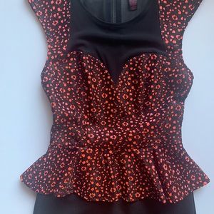 Material Girl Peplum Dress